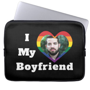 Capa Para Notebook Eu Amo Meu Namorado Orgulho Gay LGBTQ Foto Persona