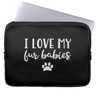 Capa Para Notebook Eu Amo Meus Bebês De Peles Cachorros Cachorros Amo