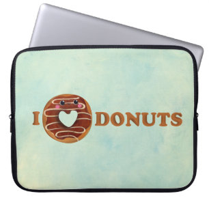 Capa Para Notebook Eu amo rosquinhas