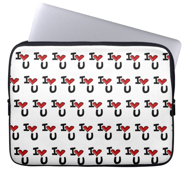 Capa Para Notebook Eu amo você   (Frente)