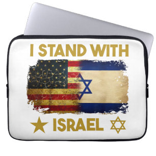 Capa Para Notebook Eu Apoio a Camiseta de Israel Eu Apoio a Israel Am