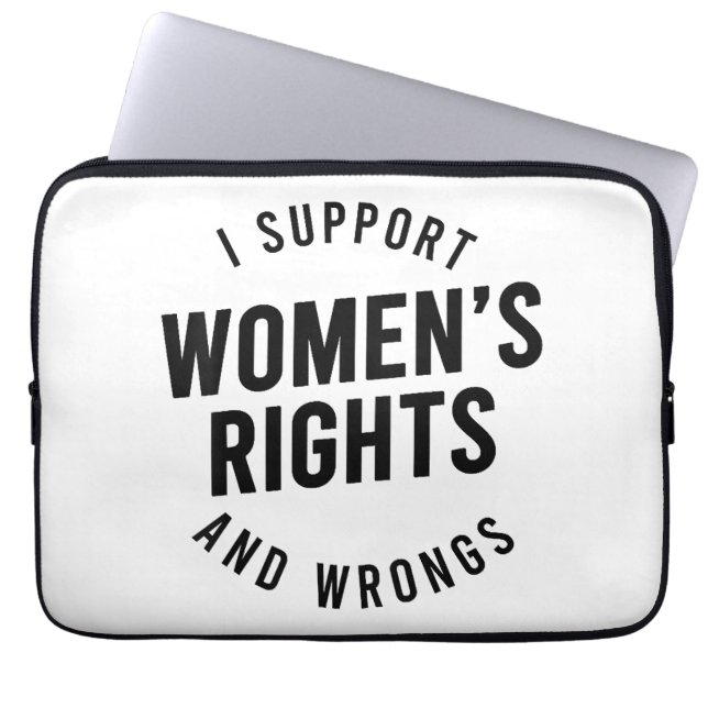 Capa Para Notebook Eu Apoio os Direitos E OS TORTOS das Mulheres (Frente)