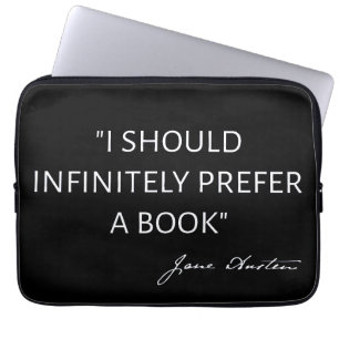 Capa Para Notebook Eu Deveria Infinitamente Preferir Um Livro - Jane