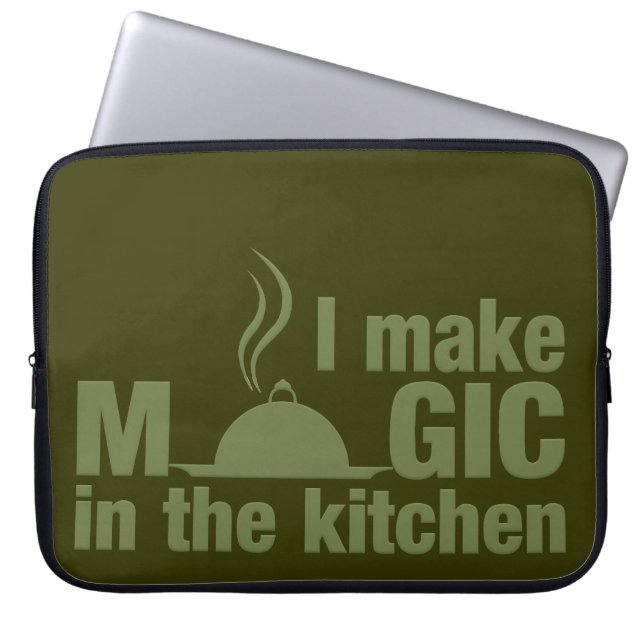 Capa Para Notebook Eu faço bolsa de laptop personalizada mágica (Frente)