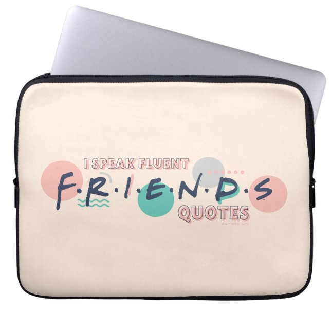 Capa Para Notebook Eu Falo Citações Fluentes de FRIENDS™ (Frente)