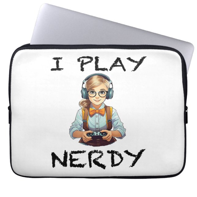 Capa Para Notebook Eu jogo uma garota nerd (Frente)
