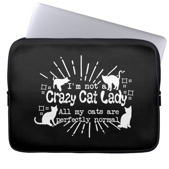 Capa Para Notebook Eu não sou uma Lady Gato Louca (Frente)