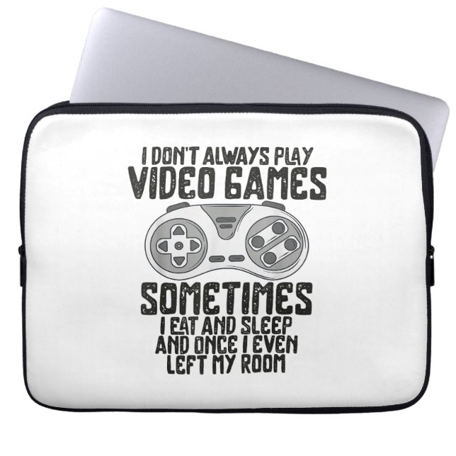 Capa Para Notebook Eu Nem Sempre Toco Videos games Gaming Humor Engra (Frente)
