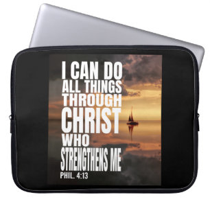 CAPA PARA NOTEBOOK EU POSSO TUDO POR CRISTO QUE ME FORTALECE