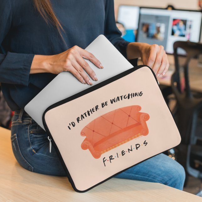 Capa Para Notebook Eu Preferiria Estar Assistindo FRIENDS™ (Criador carregado)