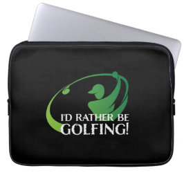 Capa Para Notebook Eu Preferiria Estar Jogando Golfe Golfe Moderno Es