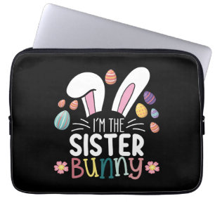 Capa Para Notebook Eu Sou a Irmã Coelhinha Páscoa Roupas Combinando p