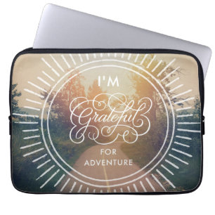 Capa Para Notebook Eu sou grato para a aventura