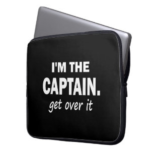 Capa Para Notebook Eu sou o capitão. Obtenha sobre ele - engraçado