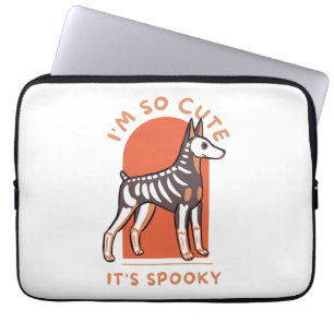 Capa Para Notebook Eu Sou Tão Bonita Que É Um Cachorro De Halloween B