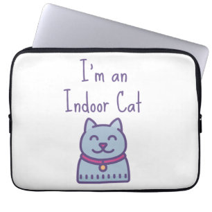 Capa Para Notebook Eu sou um lóbi de Gato Engraçado.