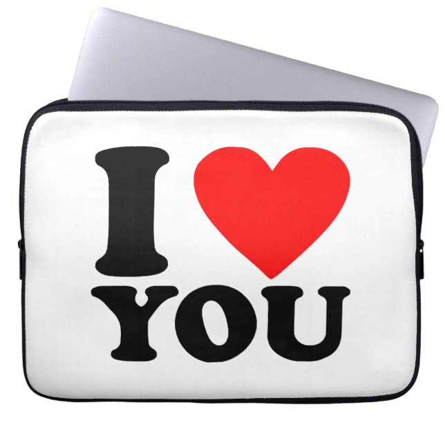 Capa Para Notebook Eu Te Amo (Frente)