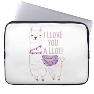 Capa Para Notebook Eu te amo muito - Engraçado Llama