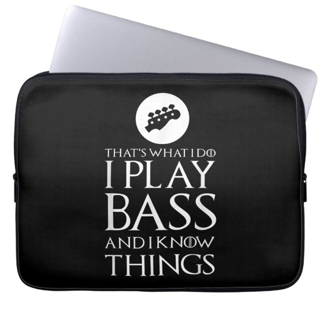Capa Para Notebook Eu Toco Violão Bass Engraçado (Frente)