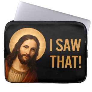 Capa Para Notebook Eu Vi Essa Citação Cristã Engraçada De Jesus
