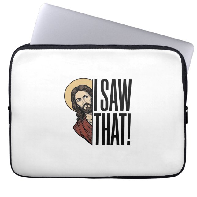 Capa Para Notebook Eu Vi Esse Engraçado Olhar Religioso Gráfico Desig (Frente)