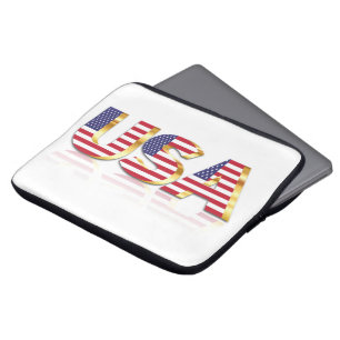 Capa Para Notebook EUA - Estados Unidos da América - Bandeira - Patr