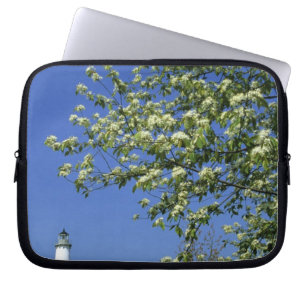 Capa Para Notebook EUA, Michigan, East Tawas. Farol de Tawas com
