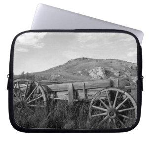 Capa Para Notebook EUA, Montana, Parque Estadual Bannack Velha carroç