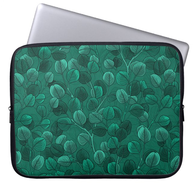 Capa Para Notebook Eucalipto em verde (Frente)