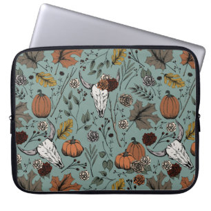 Capa Para Notebook Eucalipto ocidental Colheita e crânios de vaca