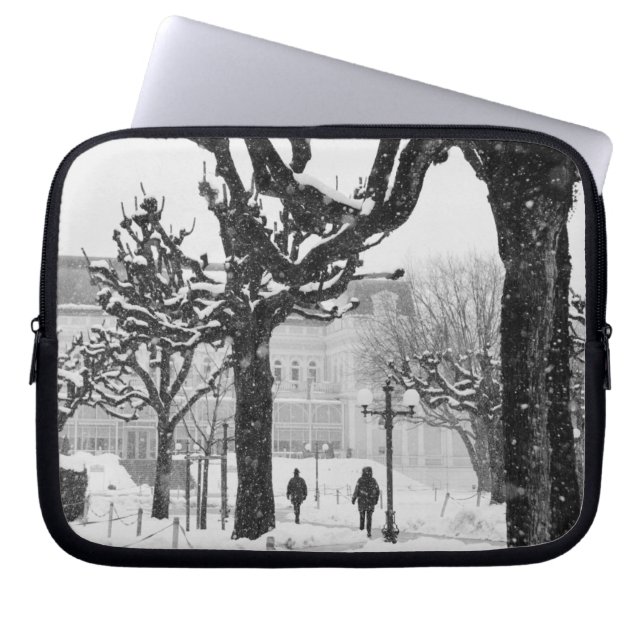 Capa Para Notebook Europa, Áustria, Salzburgo. Inverno, (Frente)