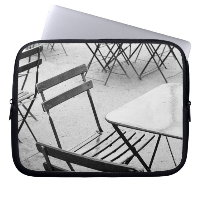 Capa Para Notebook Europa, França, Paris. Cadeiras, Jardin du 3 (Frente)