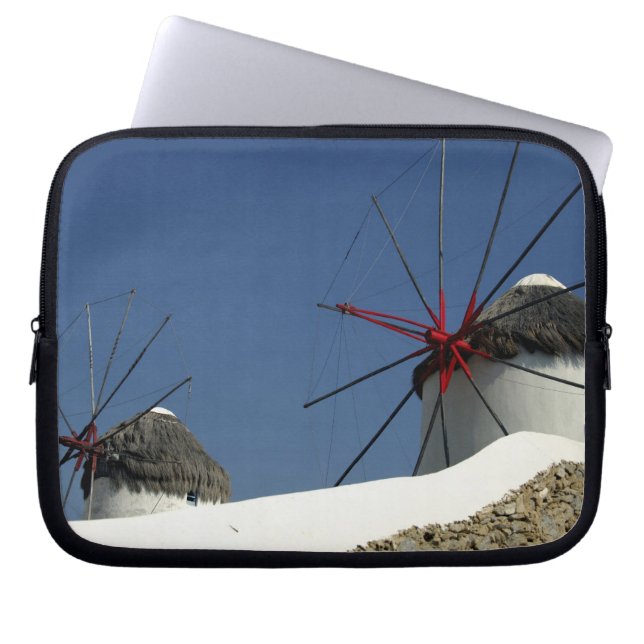 Capa Para Notebook Europa, Grécia, Mykonos. (Frente)