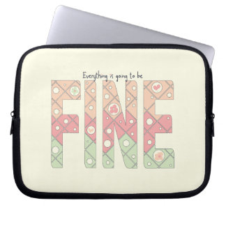 Capa Para Notebook Everything’s Going to Be Fine Cute Electronics Bag