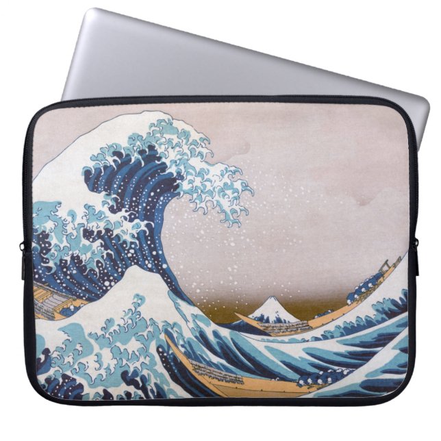 Capa Para Notebook Excelente de Tsunami Wave fora de Kanagawa Japão p (Frente)