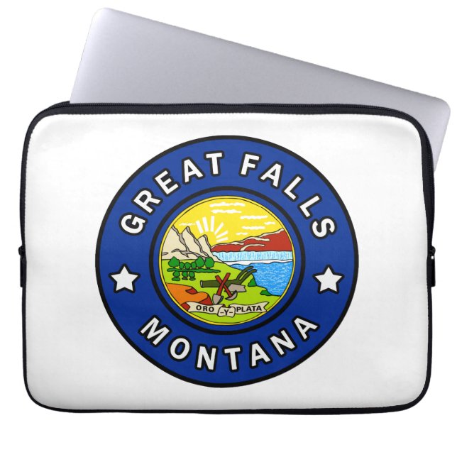 Capa Para Notebook Excelente Falls Montana (Frente)