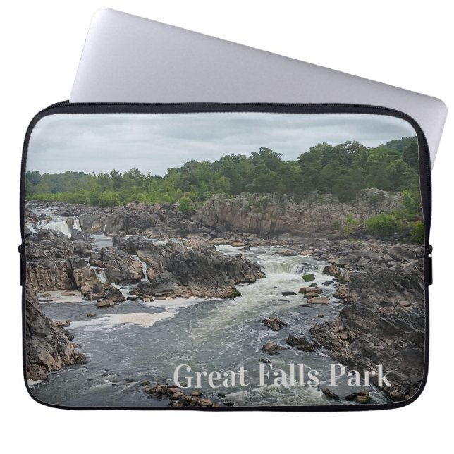 Capa Para Notebook Excelente Falls Park Potomac River em Mather Gorge (Frente)