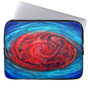 Capa Para Notebook Excelente vermelho mancha de Bolsa de laptop de J