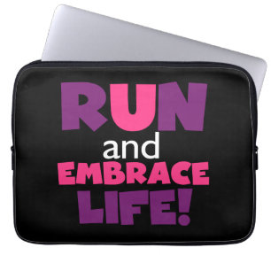 Capa Para Notebook Executar Embrace Life Pink