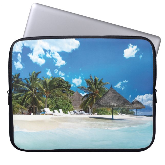 Capa Para Notebook Exotic Beach  (Frente)