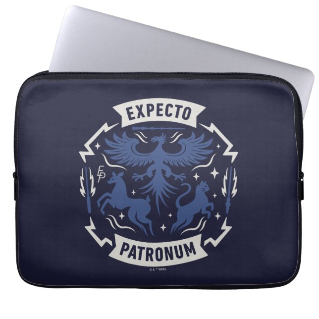 Capa Para Notebook Expecto Patronum Silhueta Gráfica Vintage (Frente)