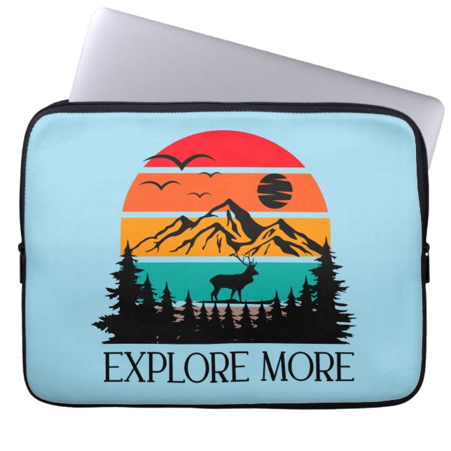Capa Para Notebook Explore mais empreendimento de montanha no exterio (Frente)