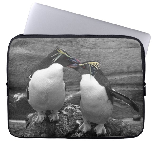 Capa Para Notebook Explosão de Cor de Pinguim (Frente)