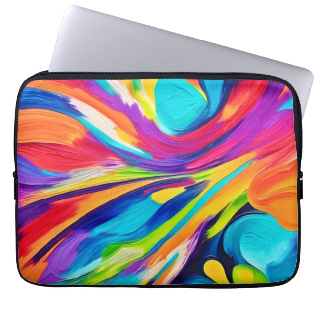 Capa Para Notebook Explosão de Energia Vibrante (Frente)