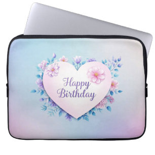 Capa Para Notebook Extraente elegante luxuoso de aniversário rosa azu