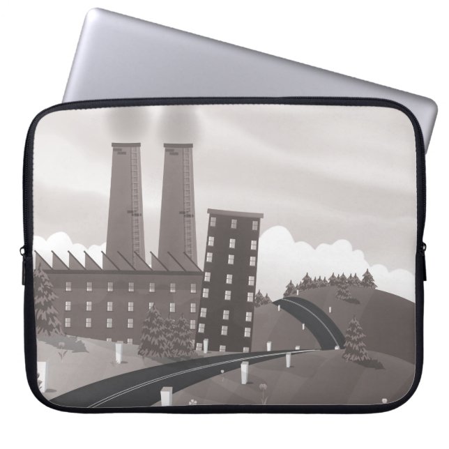 Capa Para Notebook Fábrica de Chocolate (Frente)