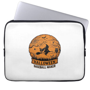 Capa Para Notebook Fabricante de Basebol de Halloween Bruxa Voadora L