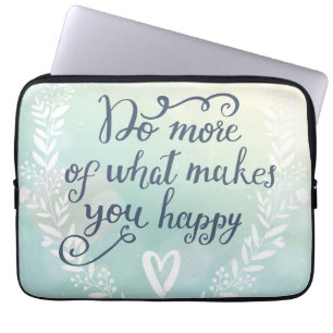 Capa Para Notebook Faça mais do que o faz feliz