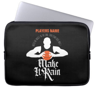 Capa Para Notebook Faça-o chover (basquete) Bolsa de laptop