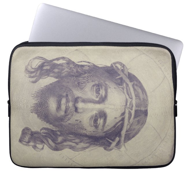 Capa Para Notebook Face de Cristo na Rua. O Véu Sagrado de Veronica (Frente)